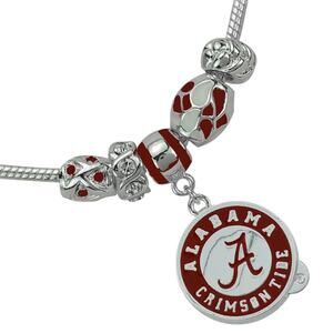 New Alabama Crimson Tide Women's Blake 6-Charm Bracelet, NCAA